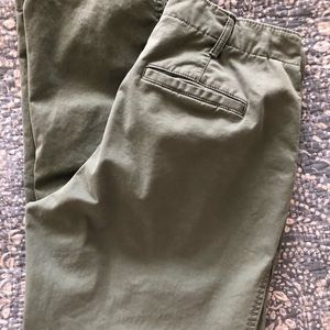 Gap High Rise Straight Khakis, Cropped, 4